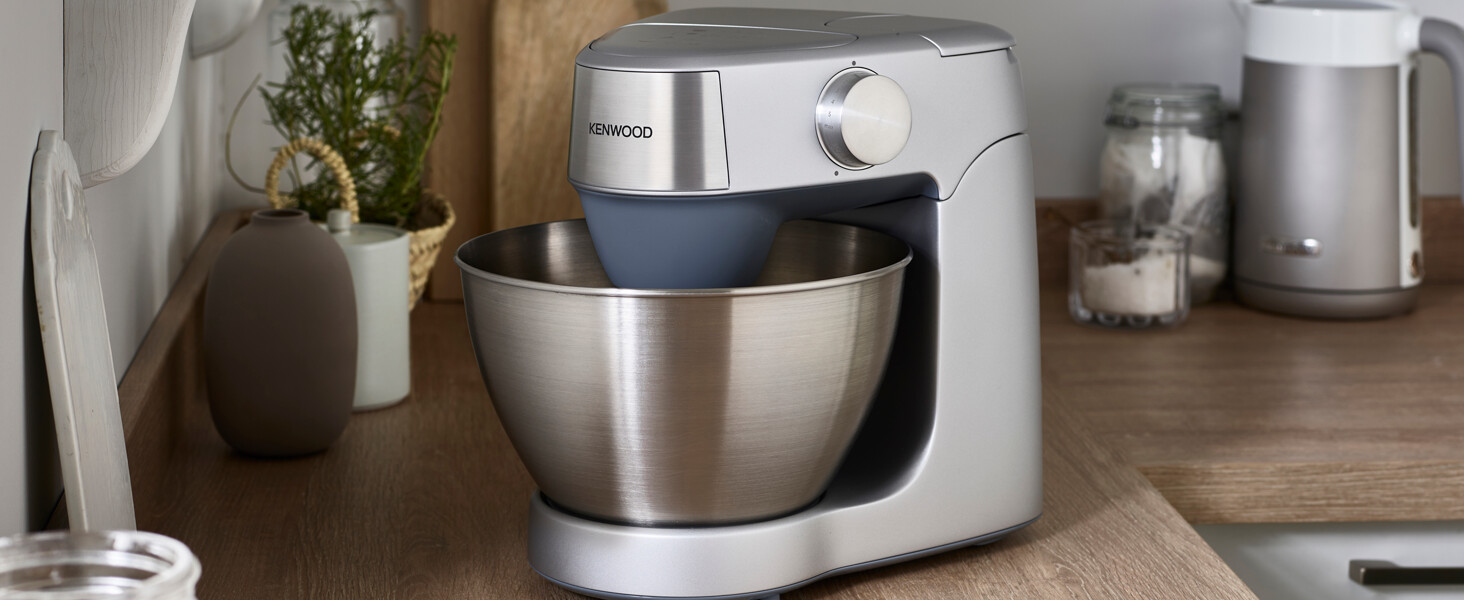Кухонна машина Kenwood Prospero+ KHC29.A0SI, 1000 Вт, чаша з нержавіючої сталі 4,3 л, набір насадок (вінчик, міксер, гак), срібляста