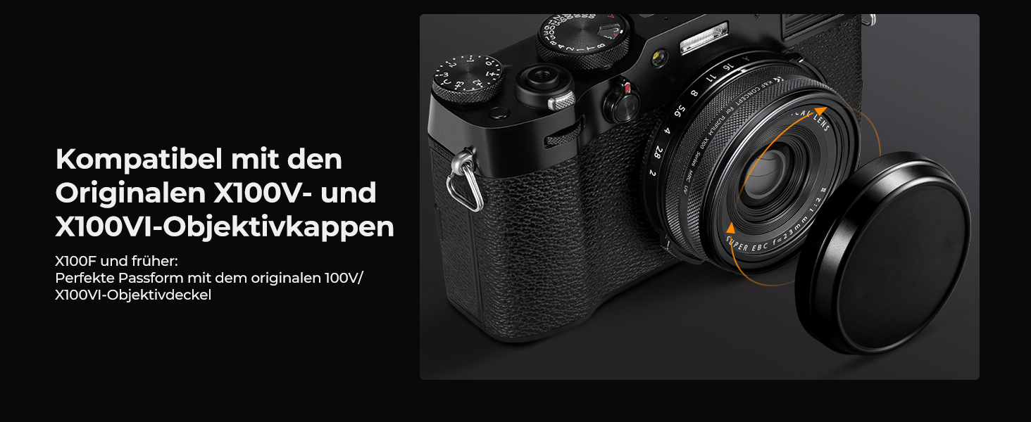 UV-фільтр K&F Concept для Fujifilm X100 (X100F/X100S/X100T/X100V/X100VI) - Чорний