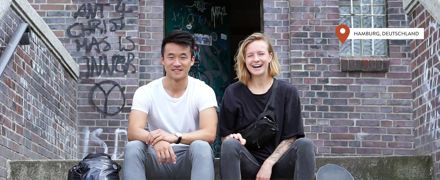 Набір кубиків для пакування TRAVEL DUDE з компресією з перероблених пластикових пляшок, легкі органайзери для рюкзака та валізи, 7 шт, сталево-синій колір