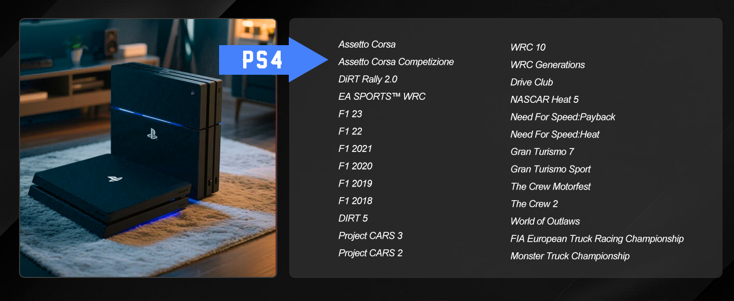 PXN V10 Ultra Gaming Руль для ПК, PS4, Xbox з Direct-Drive та педалями, 270°