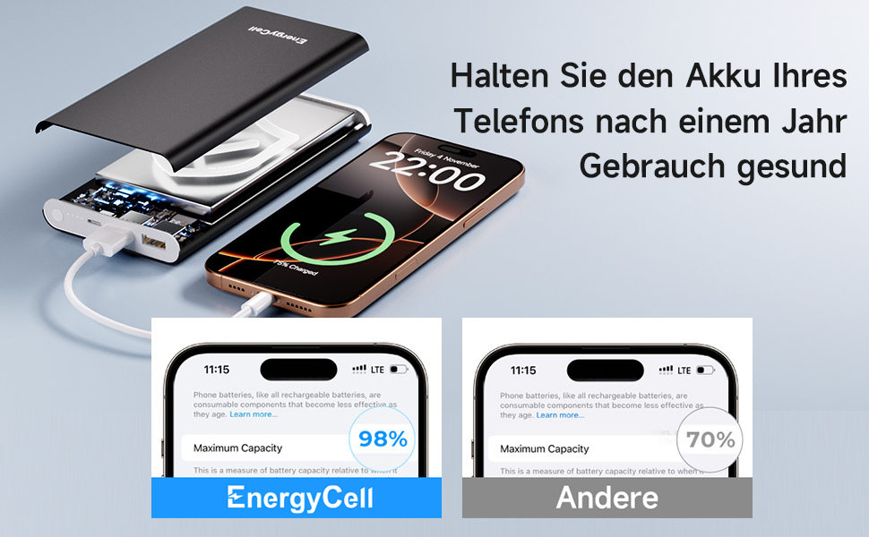 Power Bank Pilot 4GS 12000mAh Чорний: портативний зарядний пристрій для iPhone, Samsung, Huawei та інших пристроїв