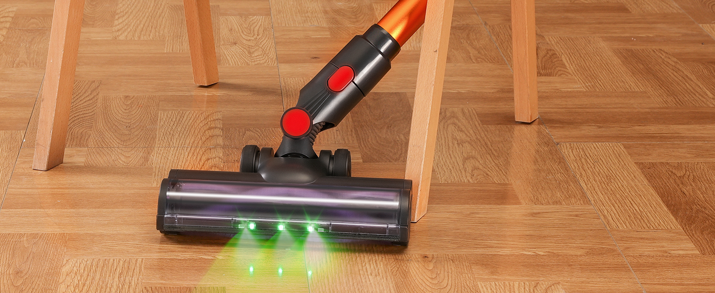 Бездротовий акумуляторний пилосос V15: 35KPa, 6-в-1, для твердих підлог та килимів, видаляє шерсть тварин