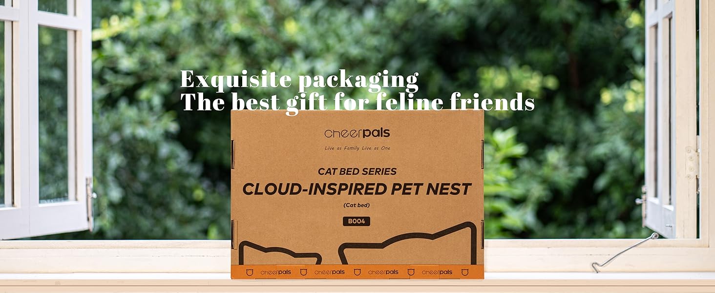 М'яке лежанка для котів та собак CheerPals – 63 x 55–66 см, знімний, миючий чохол, антиковзаюча підставка