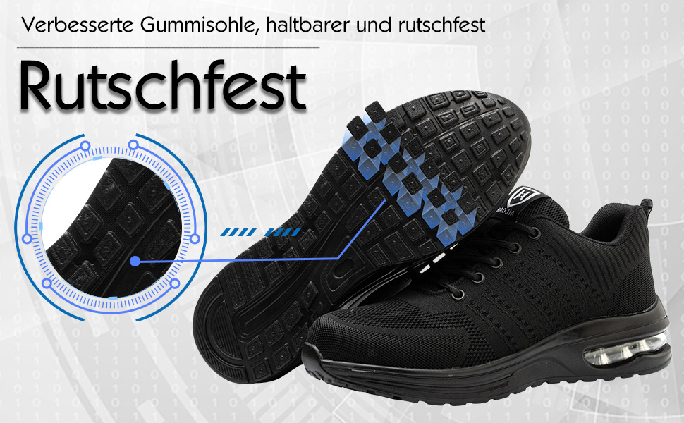 Черевики робочі чоловічі/жіночі, захисні, спортивні, з металевим носком, неслизькі, дихаючі (46 EU, Червоний)