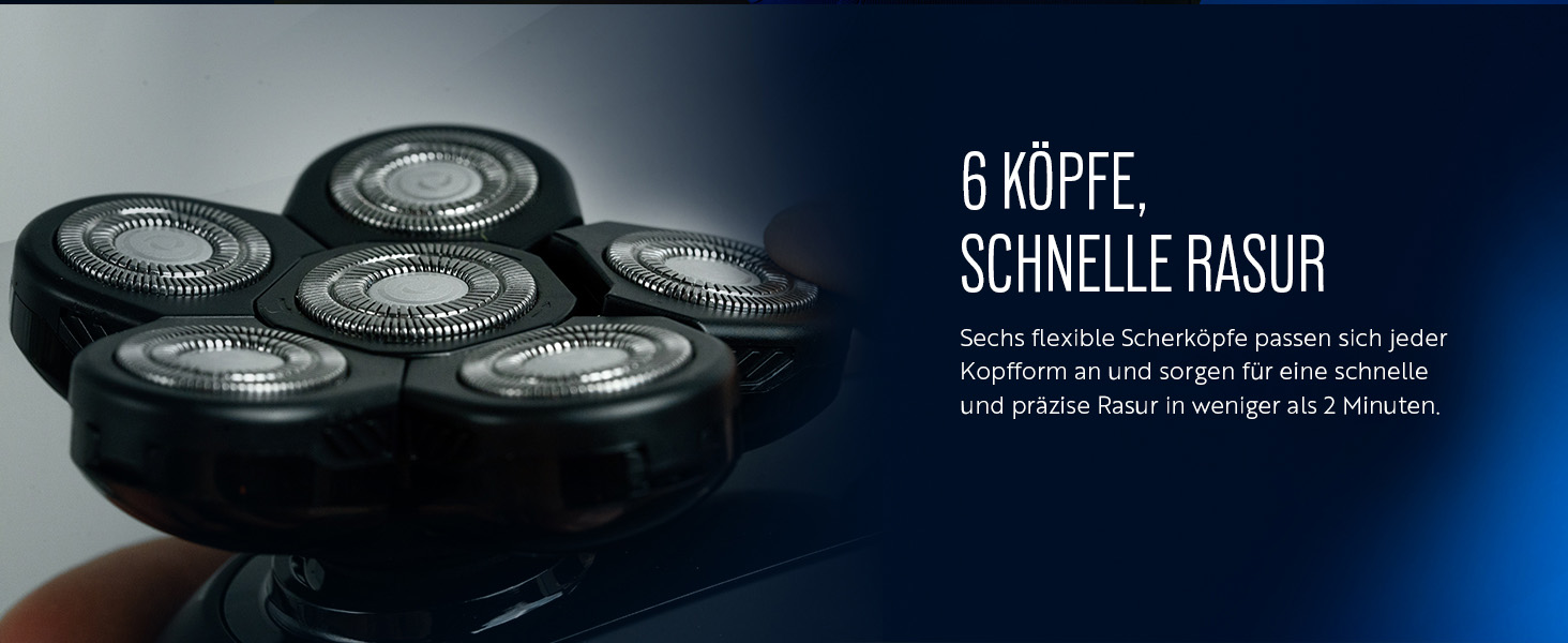 Електричний голкострум для голих голів чоловічий Shav Crowner, голкострум для голови, апарат для гоління голови вологою та сухою, чоловічий голкострум