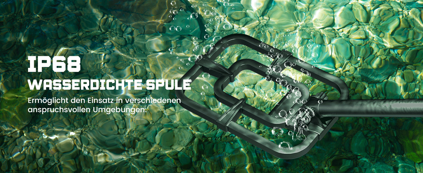 Металодетектор професійний для дорослих та дітей – вологостійкий, з LCD-дисплеєм та 10-дюймовою котушкою, бездротовий, складний, з акумулятором 2000mAh – високоточний металошукач (Оранжевий)