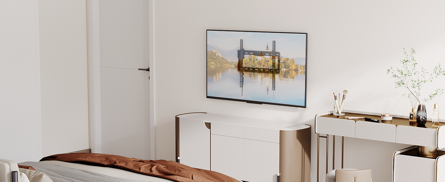 Кріплення для телевізора BONTEC, нахильний тримач Ultraslim для LCD/LED/Plasma телевізорів (23-65 дюймів), VESA 400x400, до 45кг