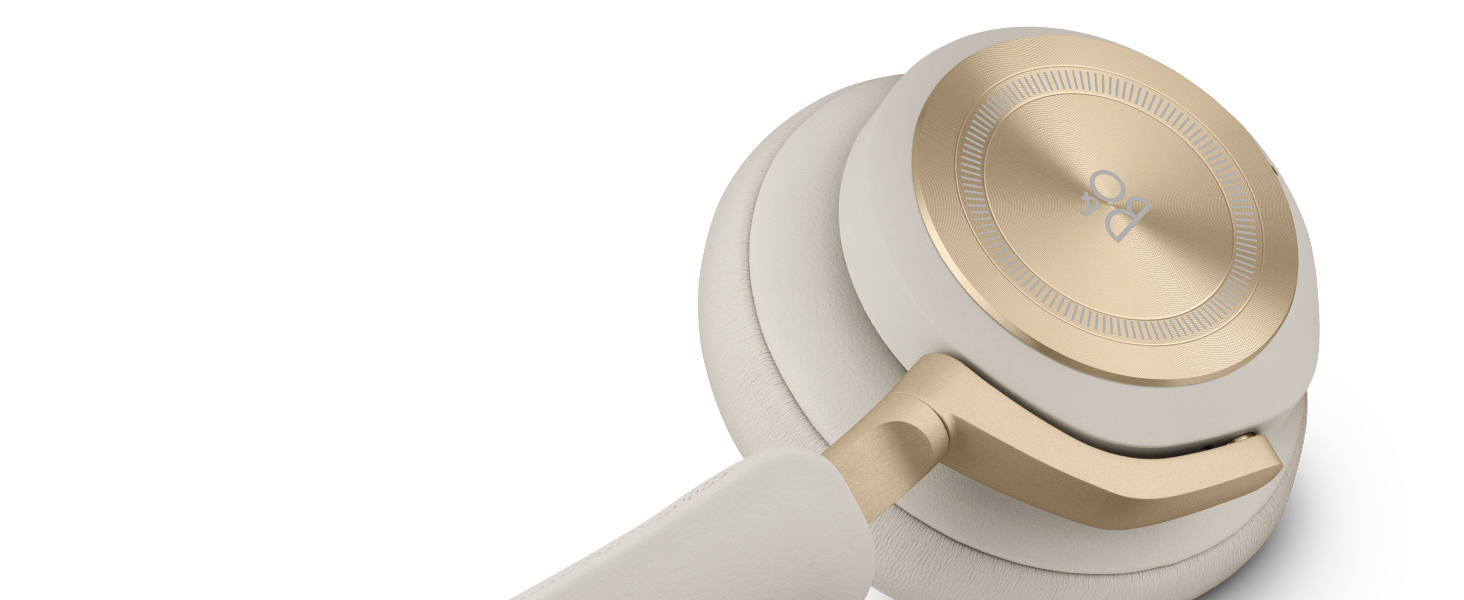 Bang & Olufsen Beoplay HX – Бездротові навушники Bluetooth з шумозаглушенням, до 40 годин роботи, 6 мікрофонів, золотий колір