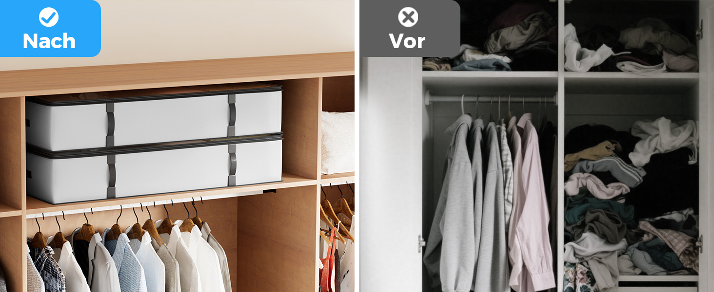 Органайзери для зберігання Oak & Tea 90L 4 шт. для взуття, одягу, під ліжко. Водонепроникні, з прозорою панеллю, 100x50x18 см