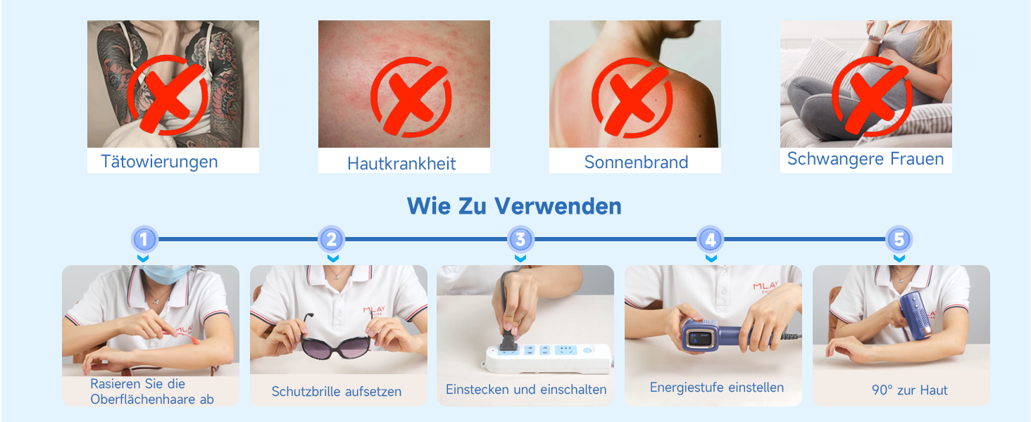 Пристрій для епіляції IPL Laser, 0,5 сек./імпульс, безболісна епіляція з охолодженням, 2 насадки для обличчя та бікіні. Підходить для обличчя, під пахвами, на ногах, зона бікіні.
