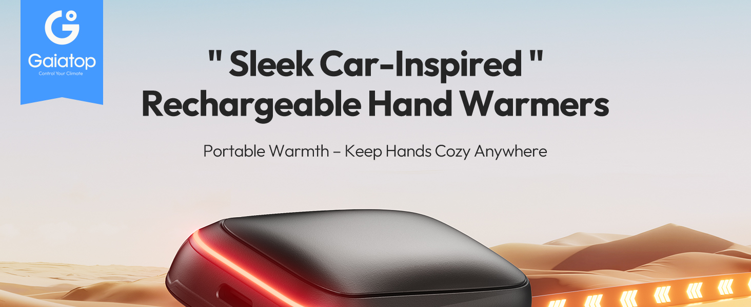 Електричний грілка для рук Gaiatop 2 шт. з магнітом, USB, багаторазовий, 3 швидкості нагріву, компактний, подарунок для чоловіків та жінок (блакитний)