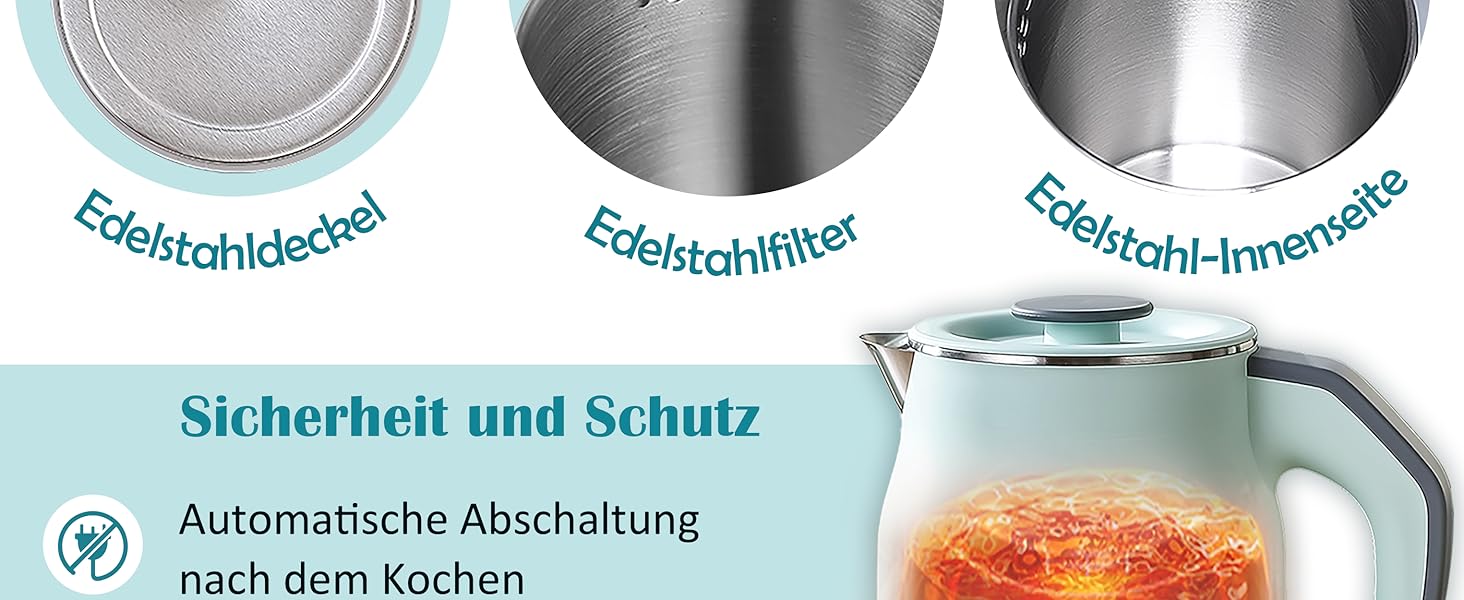 Інтелектуальний чайник 1.2л з підтриманням температури 16 год та швидким заварюванням 1000W – нержавіюча сталь 304, без BPA, 4 режими (45-90°C), LED-дисплей, поворотний на 360° для чаю, дитячих пляшечок, офісу