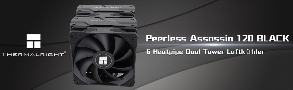 Thermalright Peerless Assassin 120 White ARGB - Кулер для CPU з 6 тепловими трубами та двома вентиляторами 120mm