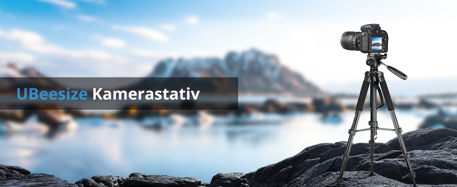 Штатив UBeesize 188см з тримачем для телефону та пультом дистанційного керування, для камери, смартфона, телескопа та бінокля