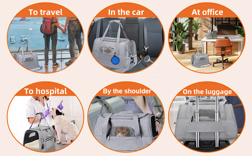 Транспортна сумка для котів та собак, розширювана, переноска для тварин, 43x28x25 см, фіолетовий колір