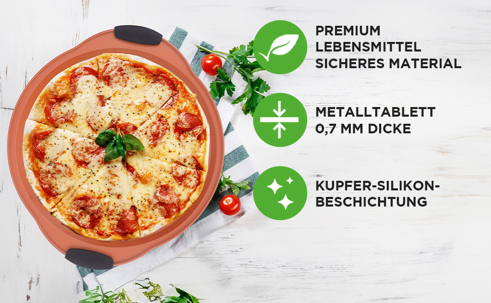 Набір форм для випічки NutriChef 10 шт – кругла, прямокутна, для кексів, пирога, піци, хліба, антипригарне покриття