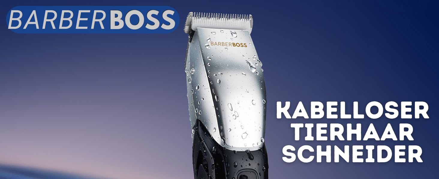 Набір для грумінгу тварин BarberBoss: професійна собача машинка для густого волосся, триммер для заплутаного хутра, безшумна та водонепроникна