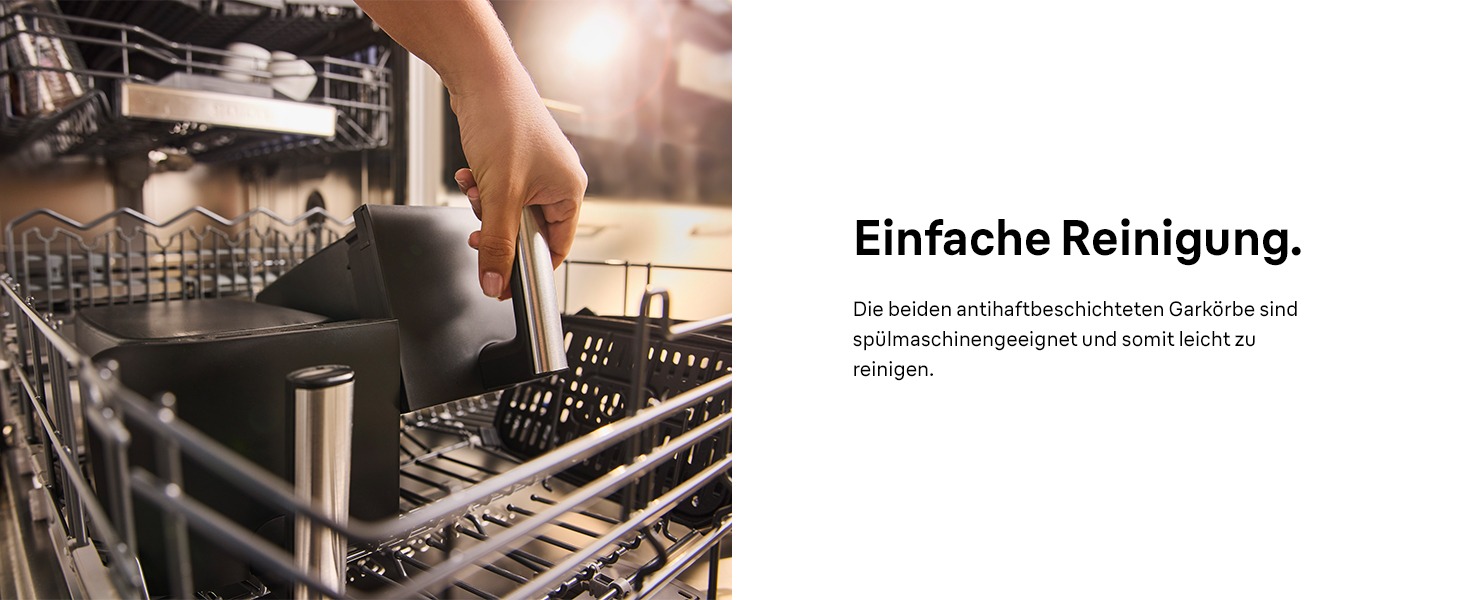 Фритюрниця електрична Braun TwinCook 3 TD3030IBK 8л (2 камери) з синхронізацією, 8 програм, чорна