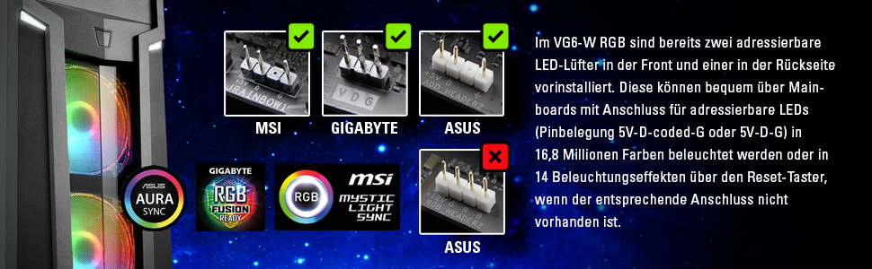 Корпус ПК Sharkoon VG6-W RGB - ігровий, з підсвічуванням RGB