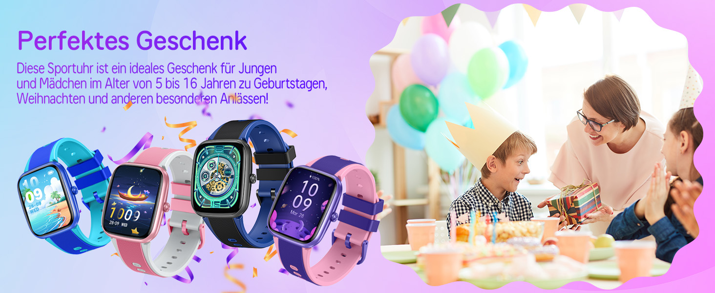 Дитячий розумний годинник Smartwatch Kinder з водозахистом та фітнес-трекером. 1,75