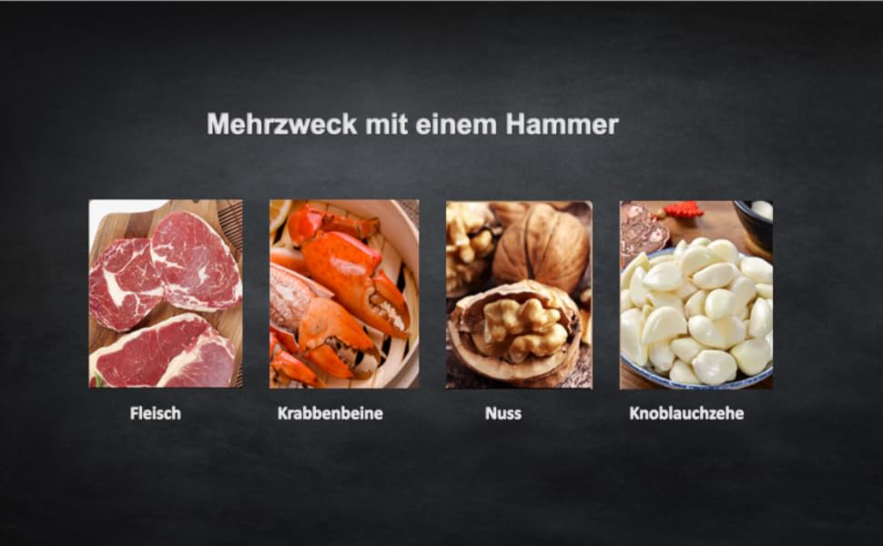 Молоток для м'яса Fleischhämmer з нержавіючої сталі, подвійний, для шніцелів, котлет, стейків – ніж для розм'якшення м'яса