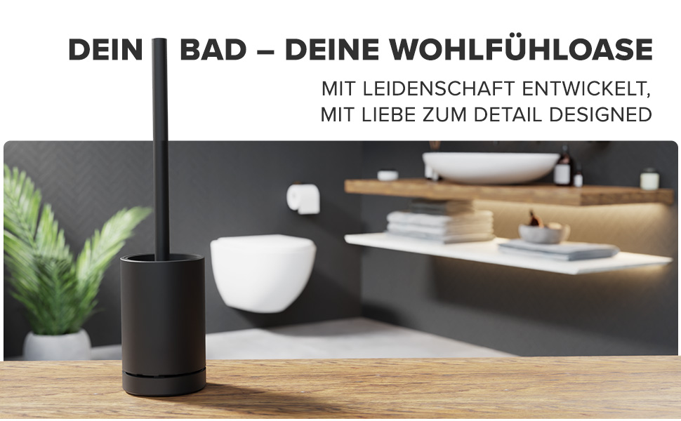 Набір для чищення посуду Lindoya: 2 ручки та 2 насадки | Чорний | Нержавіюча сталь | Силіконова щітка | Ø 7,5-8,5 см