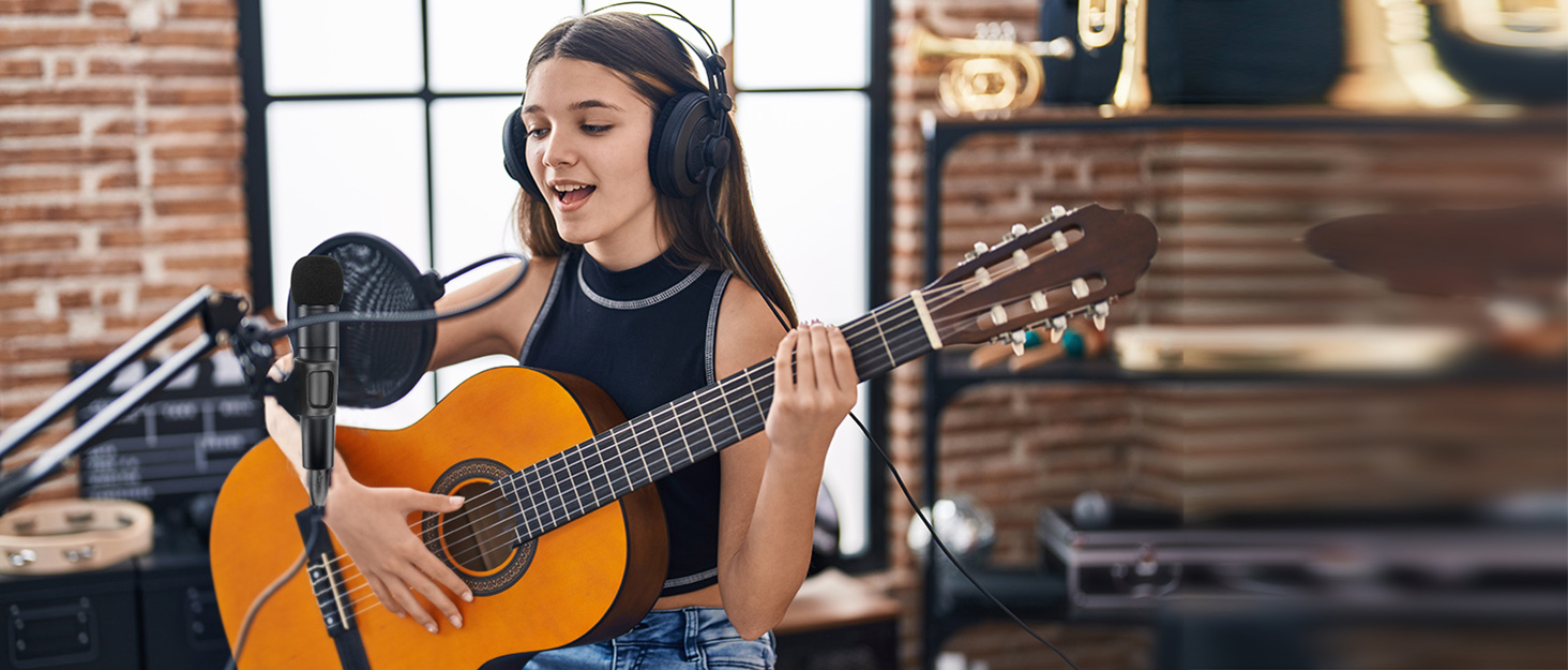 Підставка для мікрофона ChromLives для Razer Seiren X, з поп-фільтром, вітрозахистом та кабелетримачем, 5/8 адаптер