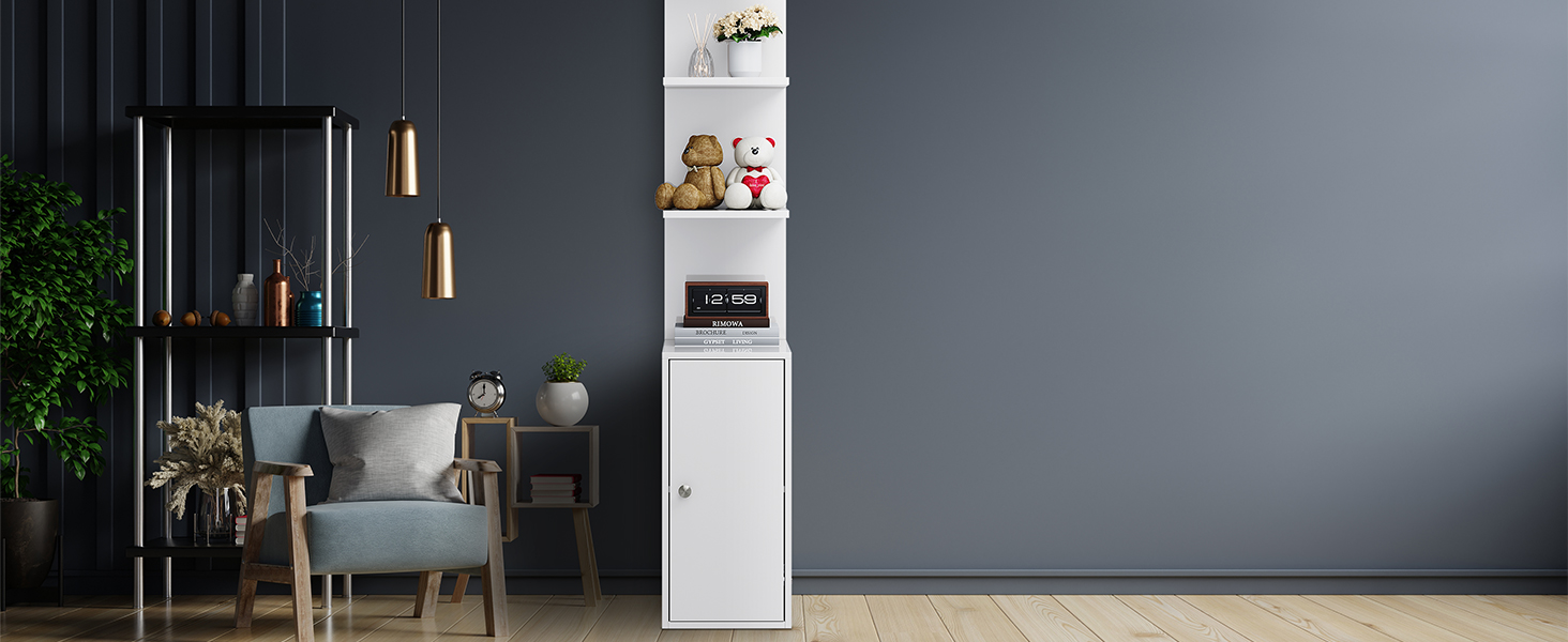 Туалетний столик SONNI з LED-підсвіткою, дзеркалом HD, 10 рівнями яскравості, 3 кольори, з шухлядами, косметичний столик-комод для спальні, білий, 30x58x160 см