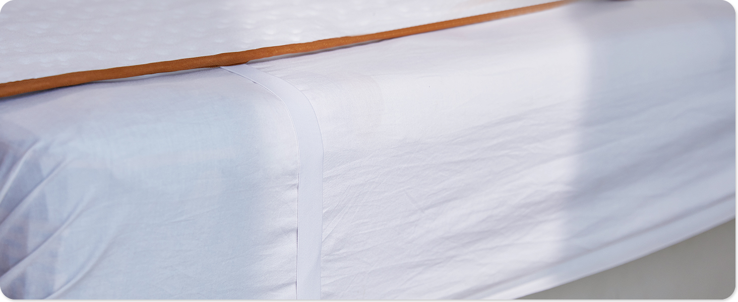 Електрична ковдра Mia&Coco з автовимкненням, 160x130 см, з таймером 12 годин, 3 режими нагріву, LED-дисплей, захист від перегріву, для стандартних матраців, машинне прання, білий колір