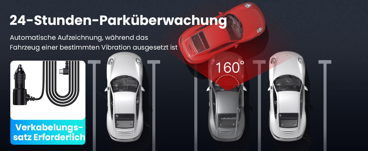 Відеореєстратор Dashcam 2.5K QHD з двома камерами (передня та задня) | DC339CT-18 | 64GB карта в подарунок