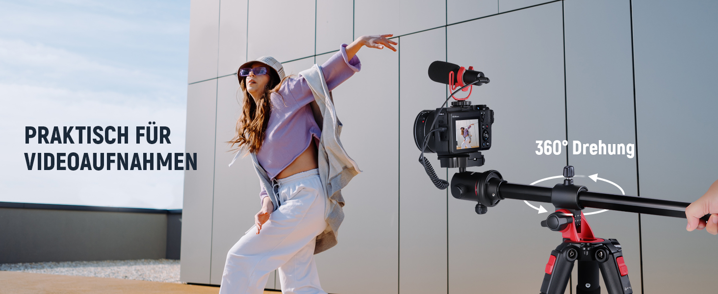 Штатив для камери NEEWER з моноподом, 72 дюйми, алюміній, для DSLR/Camcorder, 360° кульковий голівкою, QR-платівкою Arca, максимальне навантаження 33 lbs, з серветкою для чищення