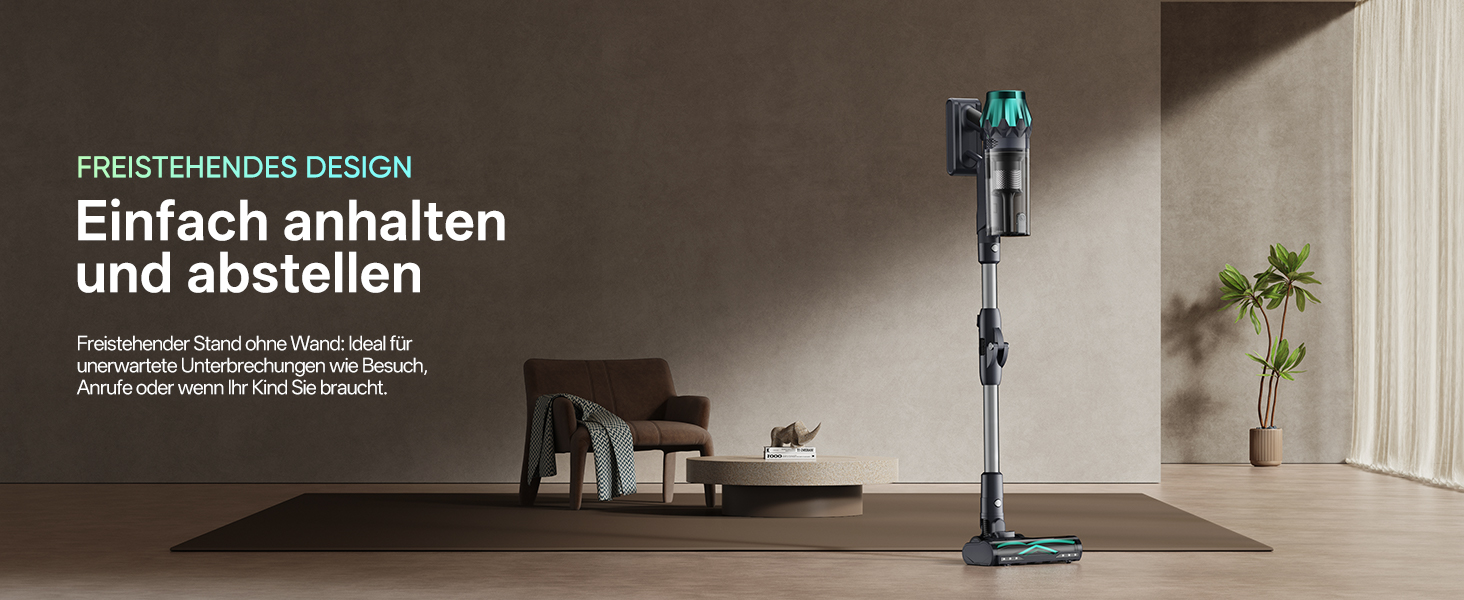 Бездротовий пилосос Vexilar V15Max з функцією миття підлоги, 60KPa/600W/60хв, гнучкий шланг, док-станція, GreenEye, насадка для твердих підлог та шерсті тварин, об'єм 1,5л, для килимів та шерсті тварин, колір: блакитний