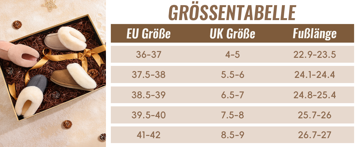 Жіночі домашні тапочки Litfun Зимові теплі плюшеві пантофлі з замшею та меморі-піною, з штучним хутром, для дому та вулиці, горіховий колір, 37.5/38 EU