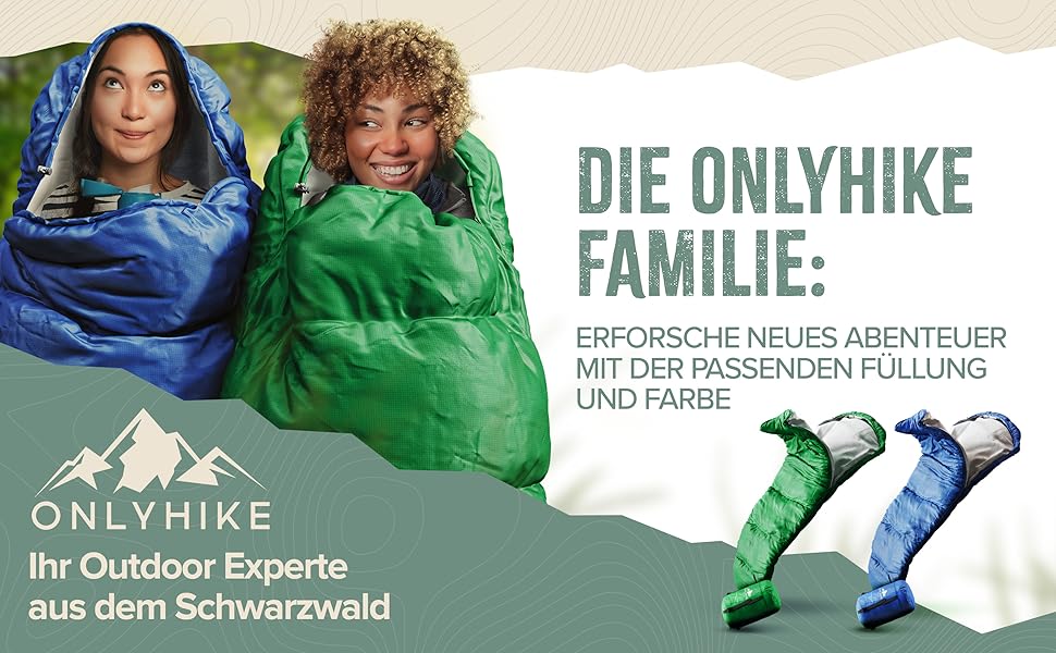 Спальний мішок Outdoor I [300GSM] Теплий, 1700г, для весни, осені та зими [-5°C до 10°C] | Для комфортного сну під час кемпінгу, відпочинку на природі та подорожей [M-XL] | Синій