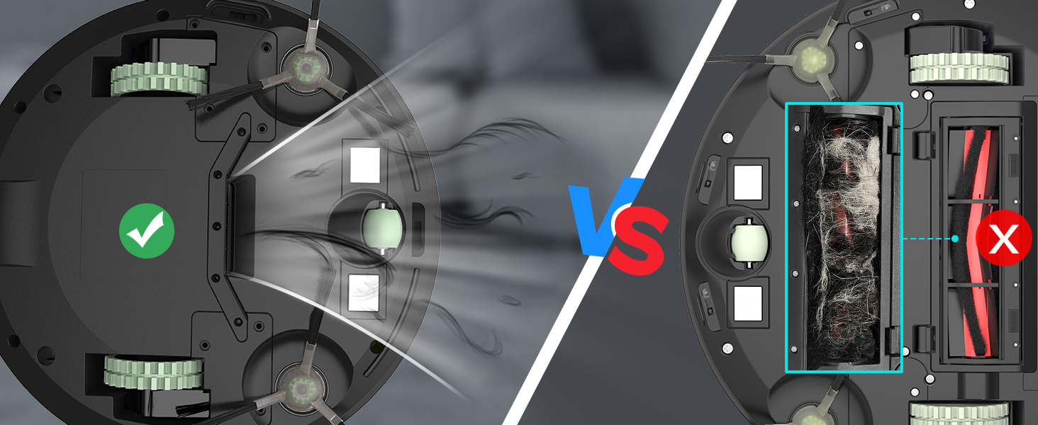 Робот-пилосос OKP K5 з потужністю 5000Pa, навігацією, HEPA-фільтром, Wi-Fi та для тварин, килимів та твердих підлог