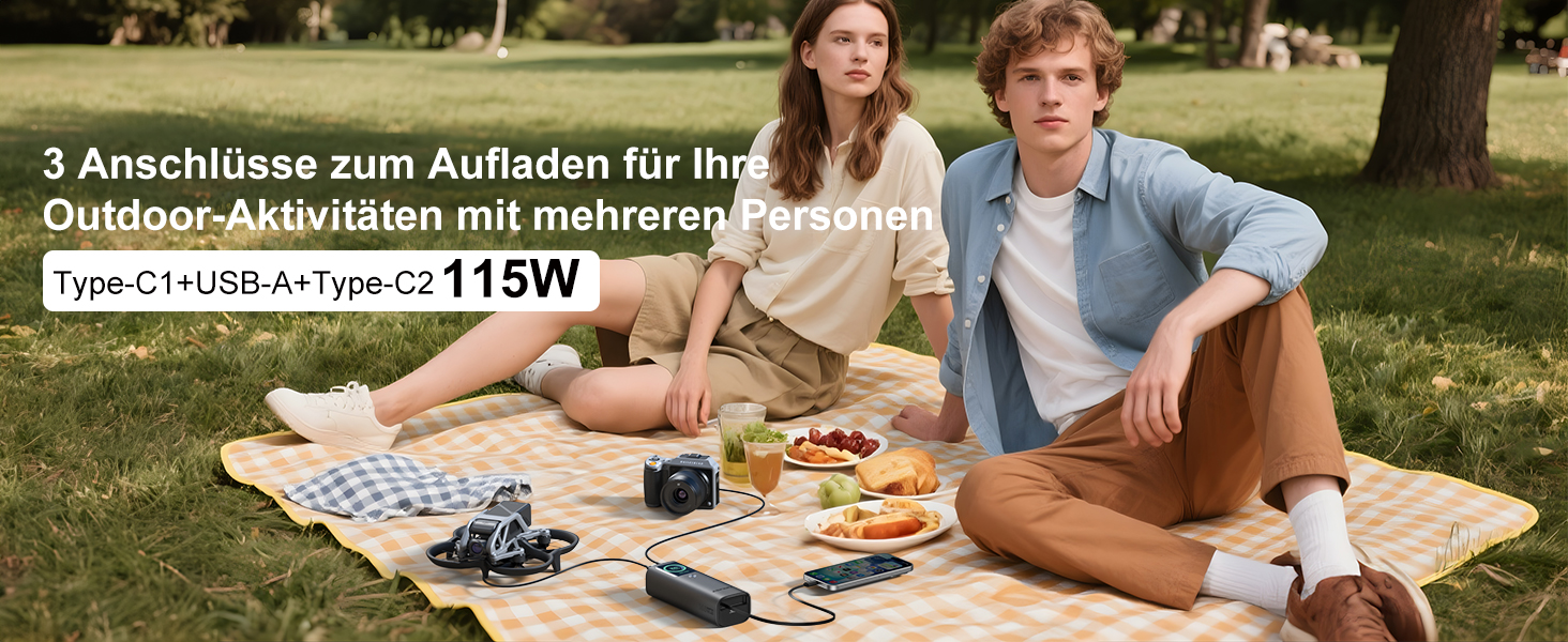 Power Bank AsperX 20000mAh 165W з USB-C кабелем, сумісний з MacBook, Dell, HP, Lenovo, iPad, iPhone, Galaxy