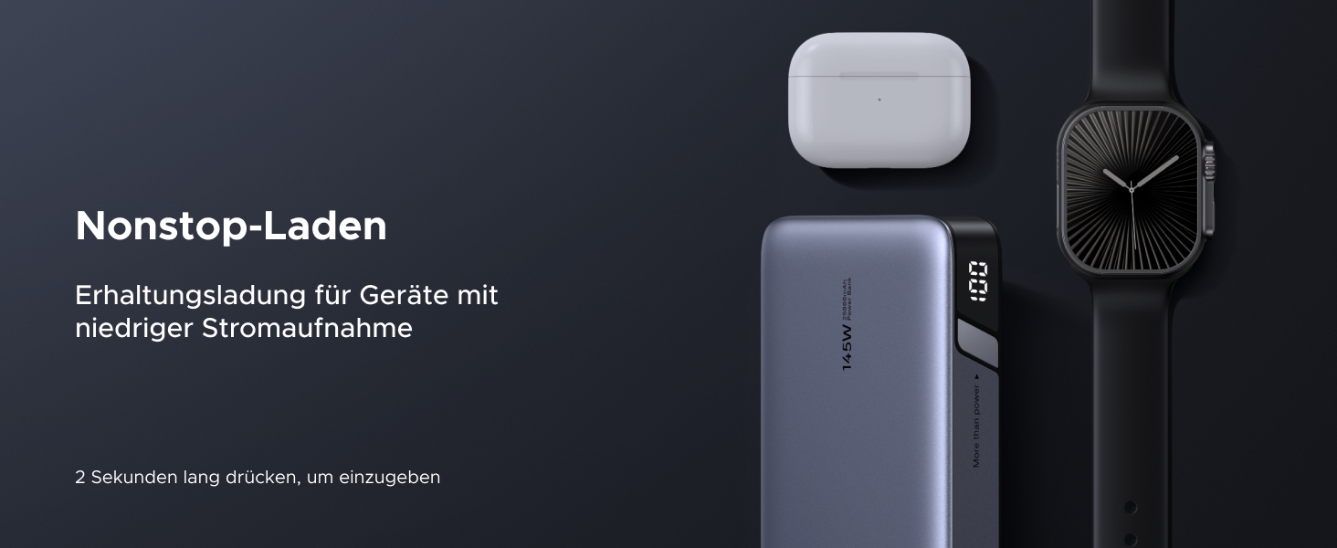 Power Bank UGREEN Nexode 145W 25000mAh з 3 USB-C портами та цифровим дисплеєм. Сумісний з MacBook, iPhone, Galaxy, Dell