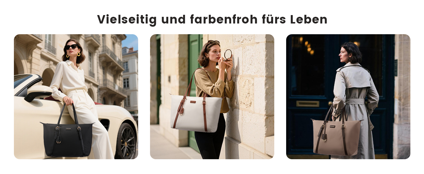 Сумка для ноутбука LOVEVOOK жіноча велика шопер для роботи, університету, школи (15.6 дюймів, синя)