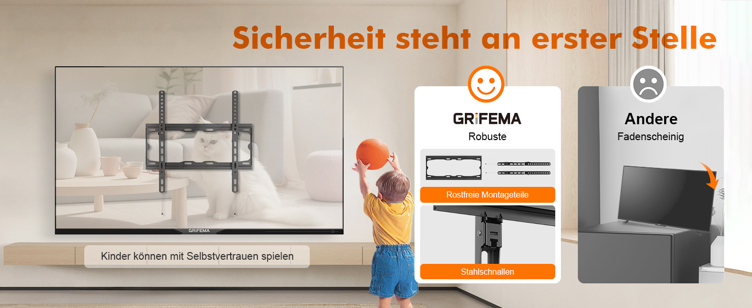Настінний кріплення для телевізора GRIFEMA GB1008-2: 13-43 дюйми, універсальний, поворотний, нахильний, висувний, до 20 кг, VESA 200x200 мм
