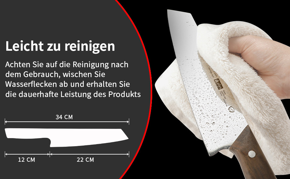 Японський ніж Kiritsuke від Plys: професійний кухарський ніж з нержавіючої сталі з дерев'яною ручкою