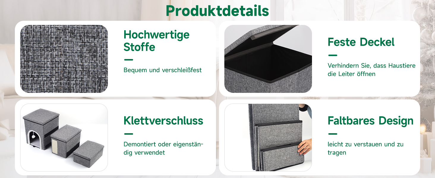 Сходинки для собак Upgrade XL, сірі, 90x35x43 см, 3 сходинки, для великих собак, котів, ліжка, дивана