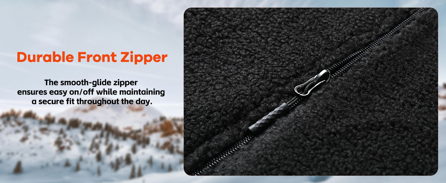 Електрична гріюча жилетка для чоловіків з Powerbank 18400mAh, флісова жилетка, тепла жилетка для зими, чорна L