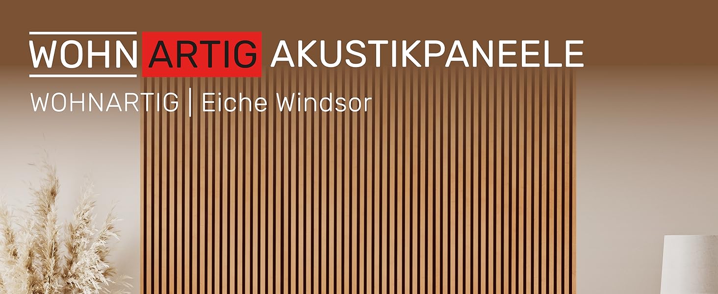 Акустичні панелі для стін на фетрі, дуб Windsor 280, 275x54 см (набір 2 шт. 275x27 см), 1.485 м²