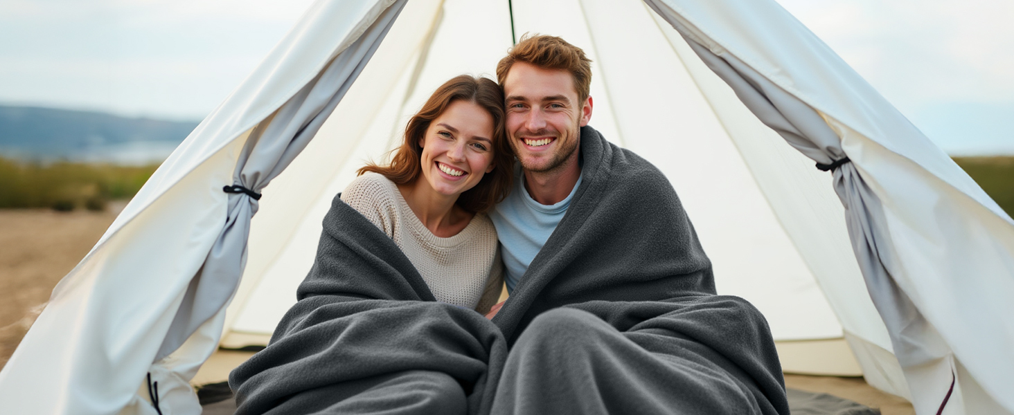 Водонепроникний плед Pick for Life: двосторонній фланцевий плед для собак, подорожей, дому, авто. 102x152 см, сірий/сірий