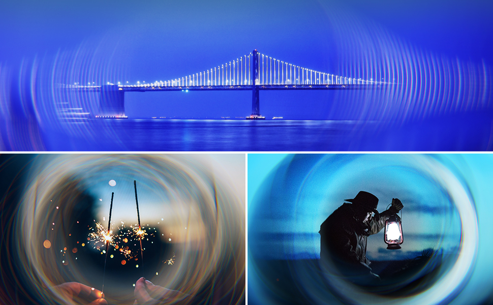 Фільтр NEEWER для камери з ефектом розділеного діоптрія (67мм, спіральний гало), лінійний призма K9, аксесуар для об'єктива