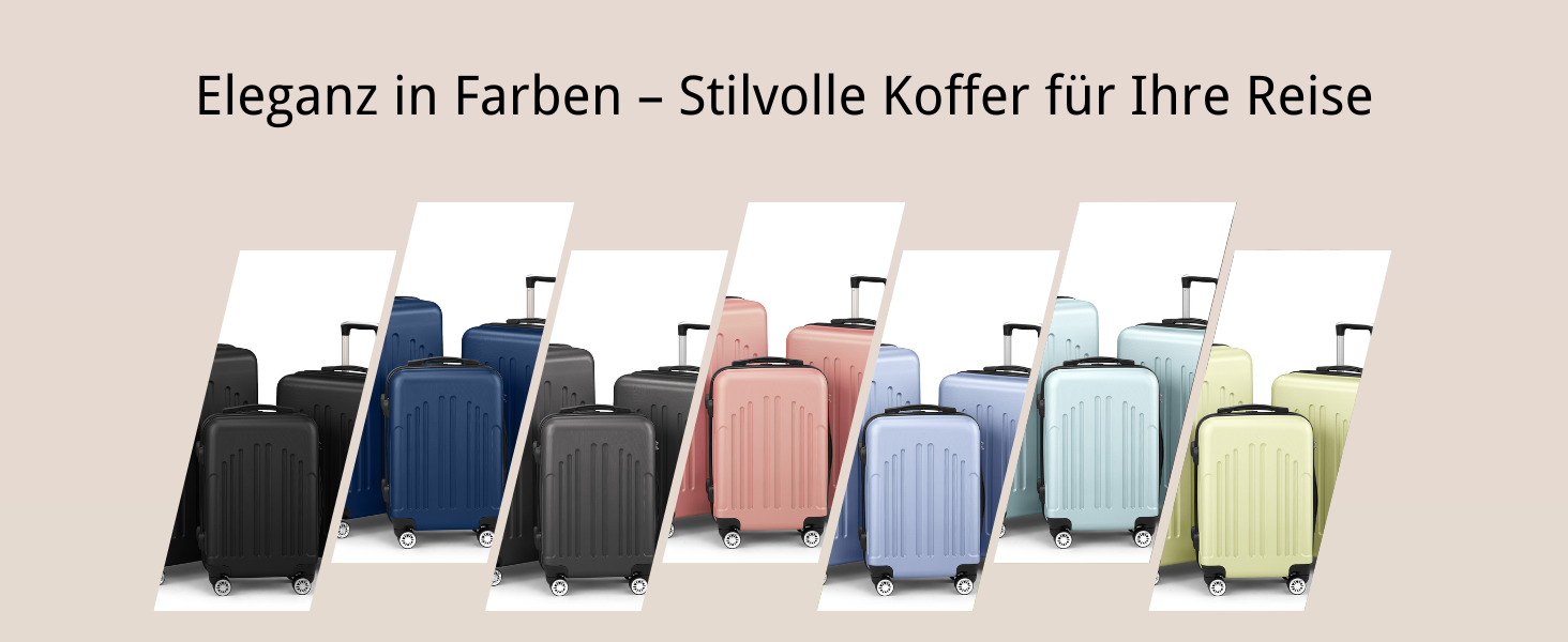 Набір валіз LEADZM 3 шт. з роликами, великий, жорсткий ABS+PC, телескопічна ручка, ручна поклажа (м'ятний)