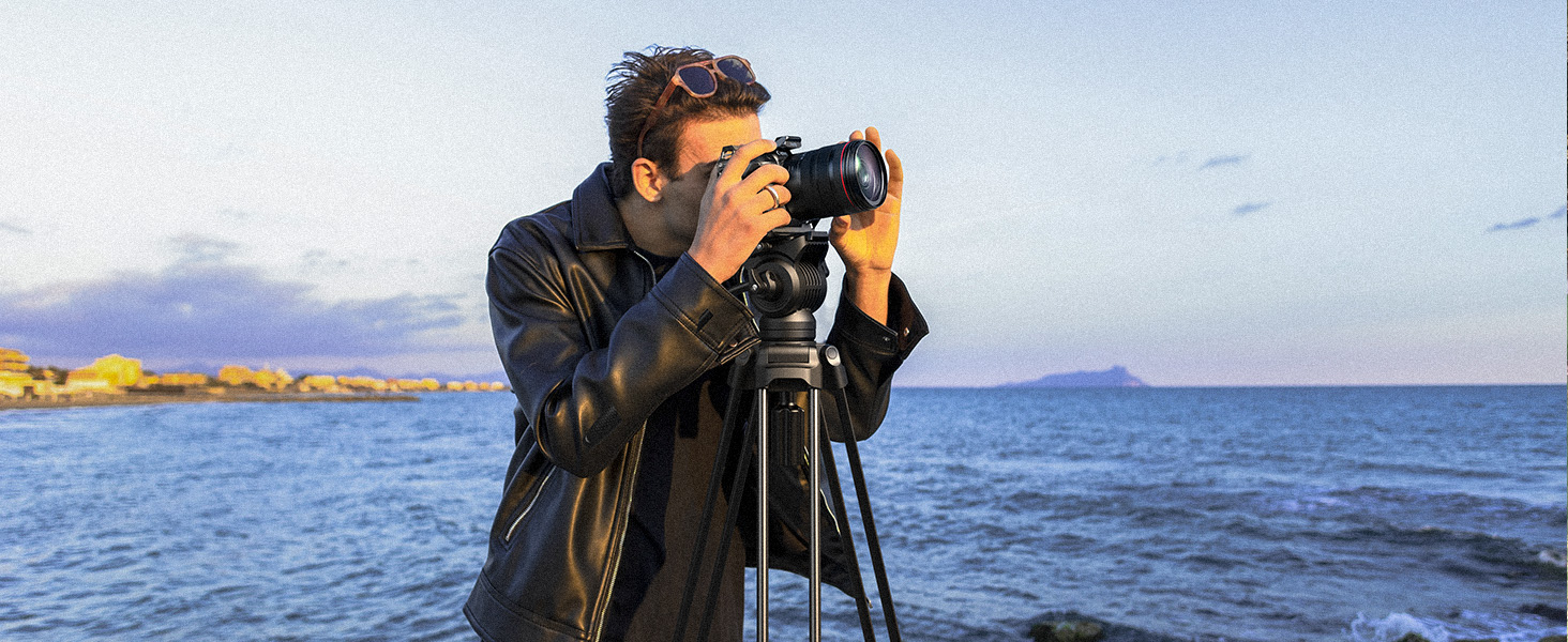 SMALLRIG Статив відеозйомки 73'' з алюмінієвого сплаву, 8кг, QR Plate Manfrotto 501PL, 186см