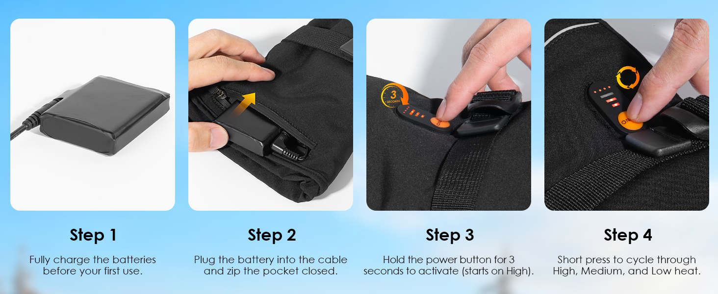 Обогріваючі рукавички Minthouz для жінок та чоловіків, 7.4V 3000mAh, з акумулятором, 6-шарова оболонка, 3 режими нагріву, сенсорний екран, для поїздок, водіння та спорту на відкритому повітрі