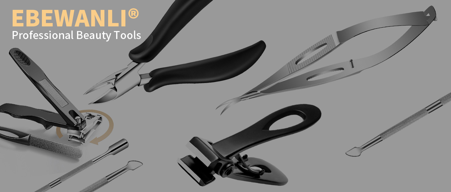 Ножиці для обрізання нігтів для літніх людей Zehennagelknipser: для товстих нігтів, вигнуте та пряме лезо, кутові та прямі ножиці, міцні для врослих нігтів