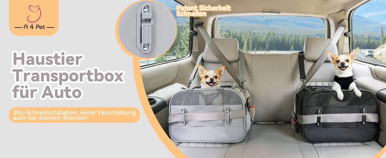 Транспортний бокс для тварин на 4 місця: коти, собаки. Підходить для авіаперельотів та авто. Легкий, з надійними застібками та сіткою. Сірий.